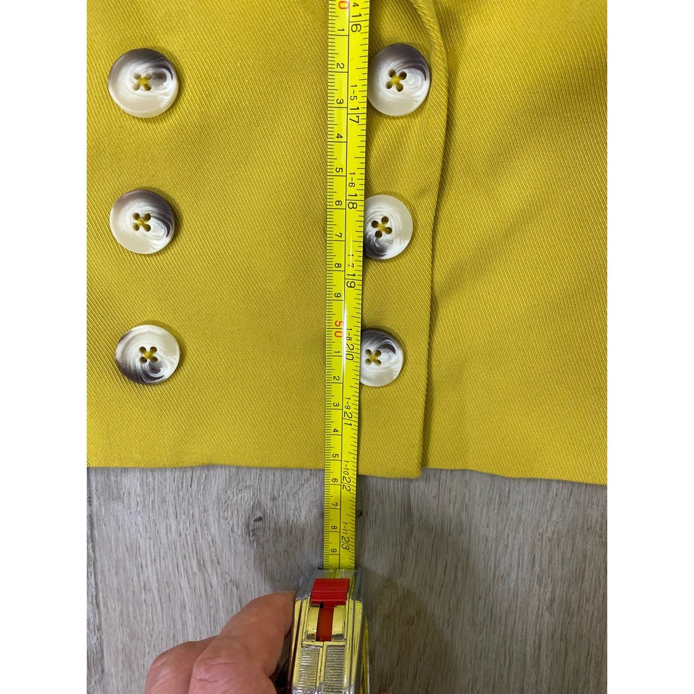 NWT FREE PEOPLE Sz 6 GABBIE VEST SUIT SET 4 PIECE VEST & TROUSER SET IN mustard - Picture 4 of 14